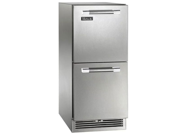 Perlick 15 Inches Signature Series Marine Grade Refrigerator Drawers with Lock