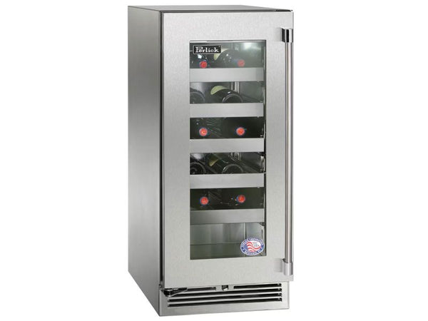 Perlick 15 Inch Signature Series Marine Grade Wine Reserve with Lock