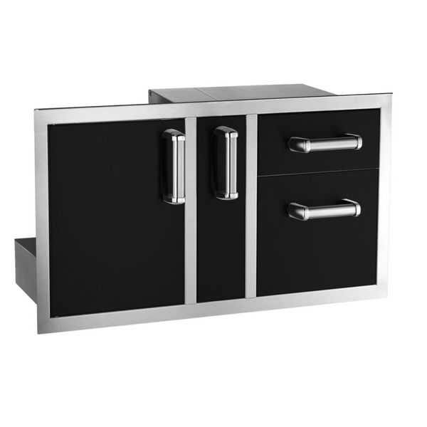 Fire Magic Echelon Black Door/Drawer Combo with Platter Storage