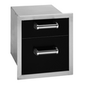 Fire Magic Echelon Black Double Drawer