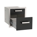Fire Magic Echelon Black Double Drawer