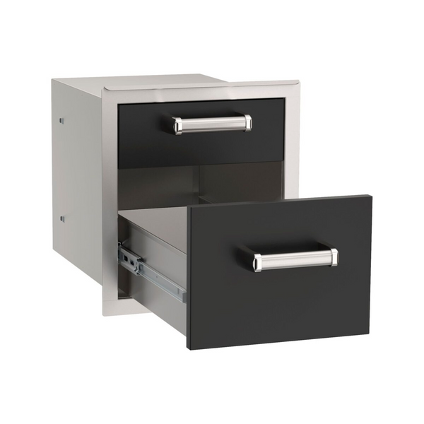 Fire Magic Echelon Black Double Drawer