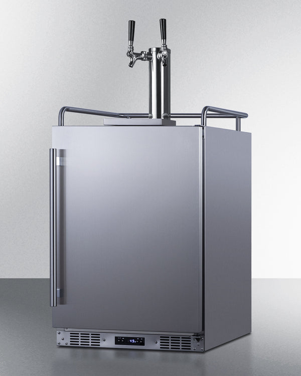 Summit 24 Inch Outdoor Rated Kegerator with Solid Door