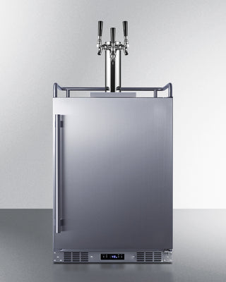 Summit 24 Inch Outdoor Rated Kegerator with Solid Door