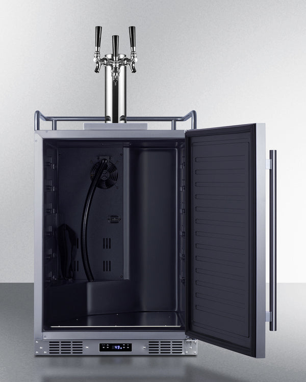 Summit 24 Inch Outdoor Rated Kegerator with Solid Door