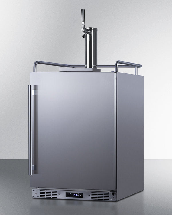 Summit 24 Inch Outdoor Kegerator with Solid Door