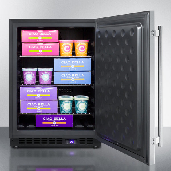 Summit 24 Inch Outdoor Freezer With Door & Lock
