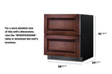 Summit 27 Inch Outdoor Refrigerator with Drawers
