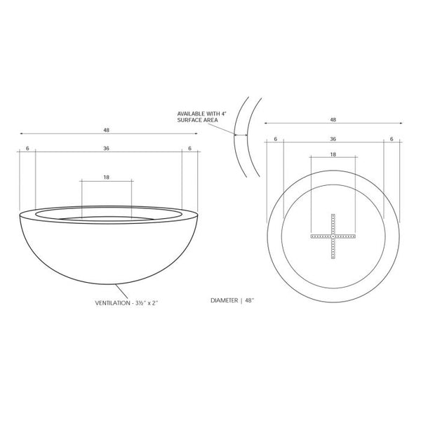 Prism Hardscapes Moderno 4 Fire Bowl