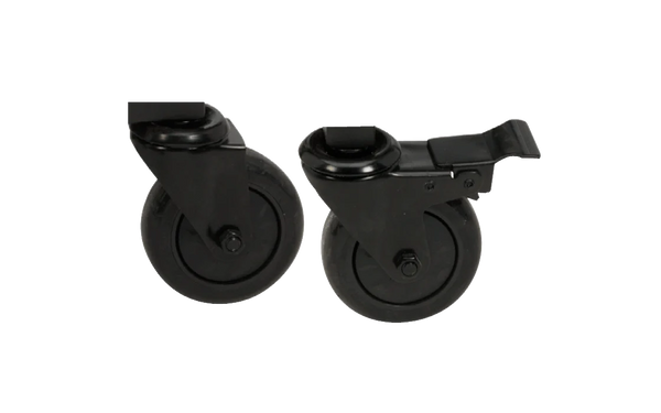 Caster Kit - (4 in/10 cm) 1 locking 1 non-locking for Modular Nests, Nests and Wood Tables