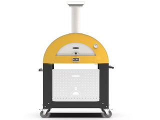 Buy fire-yellow Alfa Moderno 3 Pizze Wood Fired Freestanding Pizza Ovens