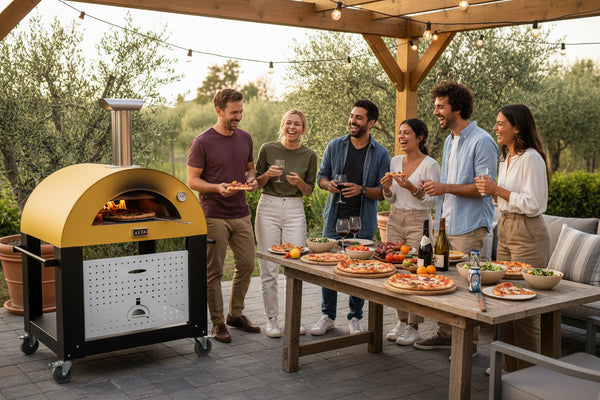 Alfa Moderno 3 Pizze Wood-Fired Freestanding Pizza Oven