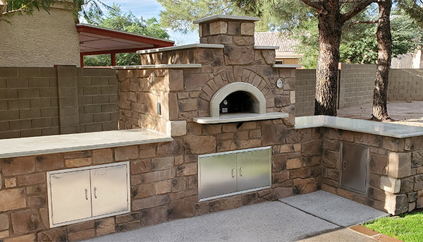 Forno Bravo 48 Inch Premio2G 120 Hybrid Freestanding Pizza Oven