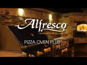 Alfresco 30 inch Countertop Pizza Oven on Deluxe Prep Cart
