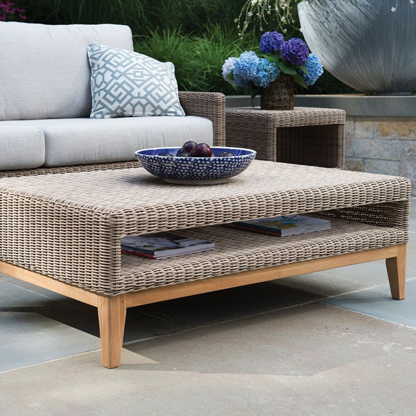 Kingsley Bate Frances 45" Woven Rectangular Coffee Table