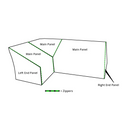 Kingsley Bate Milano Outdoor Sectional Unit Protective Cover