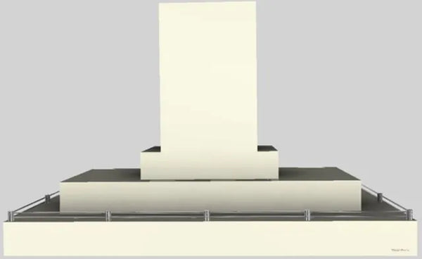 Vent A Hood 54'' 550 CFM Contemporary Island Range Hood