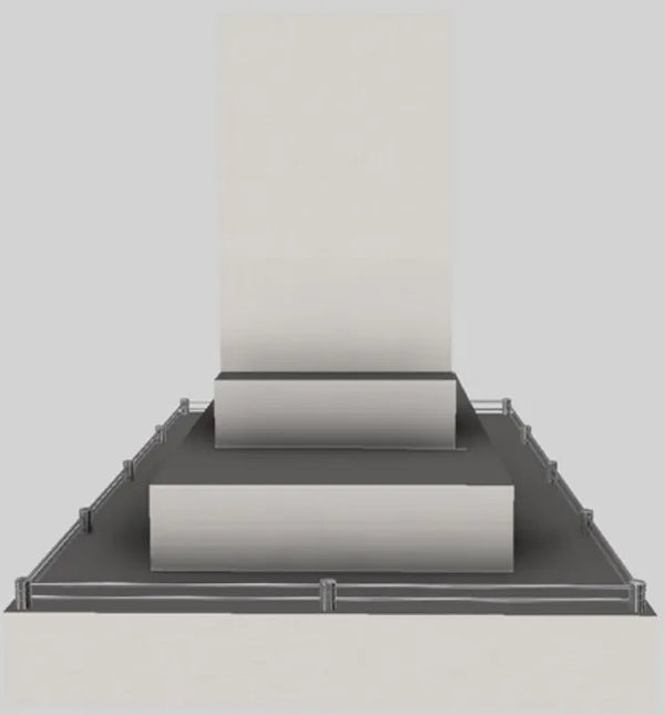 Vent A Hood 48'' 550 CFM Contemporary Island Range Hood