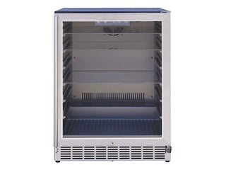 Summerset 24 Inch Outdoor Refrigerator with Glass Door and Lock