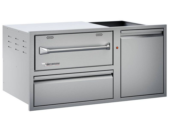 Twin Eagles Warming Drawer Combo, Storage Drawer & Single Door w/ Tank Slide Kit