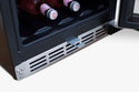 Summerset 24 Inch Outdoor Dual Zone Wine Cooler with Glass Door and Lock
