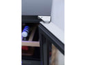 Summerset 24 Inch Outdoor Dual Zone Wine Cooler with Glass Door and Lock