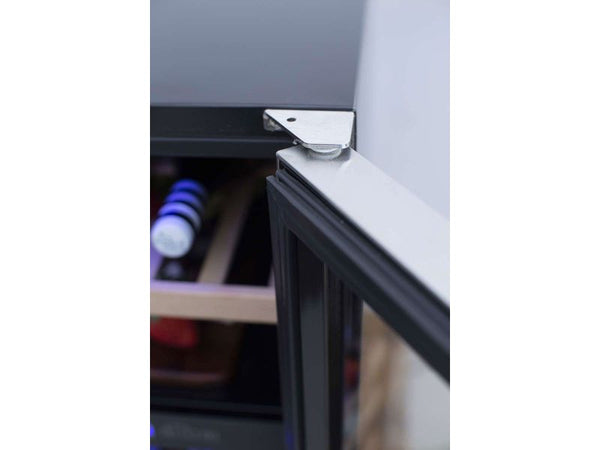 Summerset 24 Inch Outdoor Dual Zone Wine Cooler with Glass Door and Lock