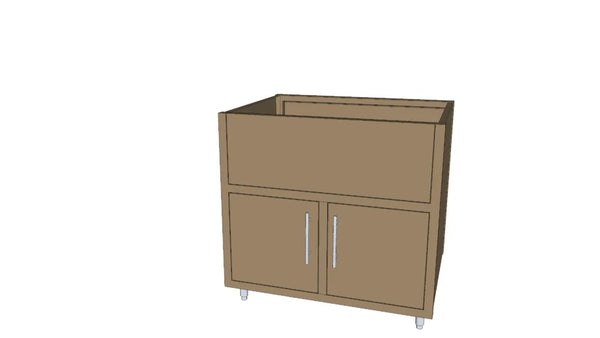 Challenger Designs 36" Double Door Apron Sink Base Cabinet