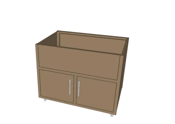 Challenger Designs 42''  Double Door Apron Sink Base Cabinet