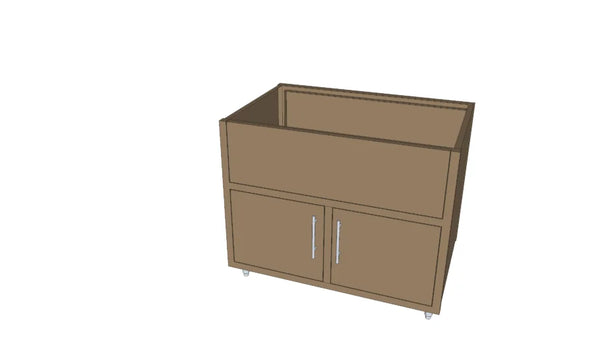 Challenger Designs 45''  Double Door Apron Sink Base Cabinet