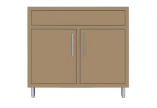 Challenger Designs 39" Double Door Sink Base Cabinet