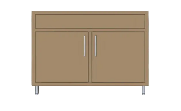 Challenger Designs 48" Double Door Sink Base Cabinet