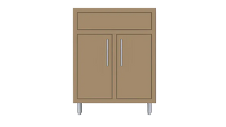Challenger Designs 27" Double Door Sink Base Cabinet