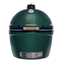 Green Egg barbecue grill on a white background