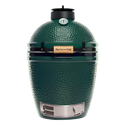 Green Big Green Egg grill on a white background
