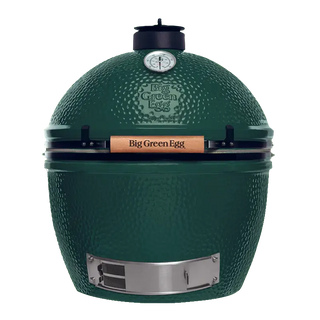 Big Green Egg grill on a white background
