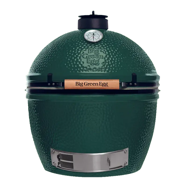 Big Green Egg grill on a white background