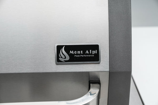 Mont Alpi 400 Deluxe Island with a 90 Degree Corner and Kegerator - MAi400-D90KEG