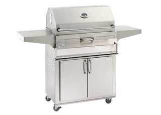 Fire Magic 30 Inch Freestanding Charcoal Grill with Smoker Hood