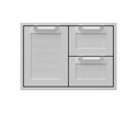Hestan 30 Inch Double Drawer and Storage Door Combination
