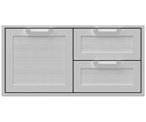 Hestan 42 Inch Double Drawer and Storage Door Combination