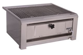 Luxor 30 Inch Built in Charcoal Grill with Open Top