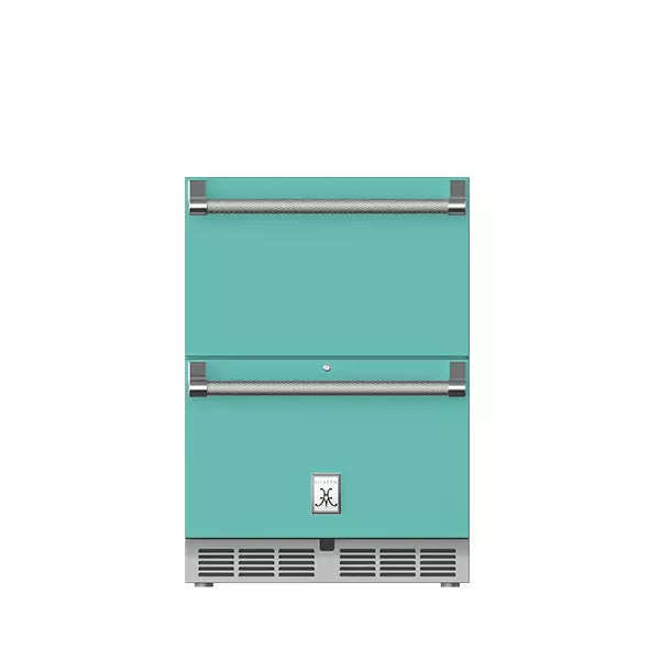 Hestan 24-Inch 5.2 Cu. Ft. Outdoor Rated Double Drawer Refrigerator with Lock - Thumbnail 4
