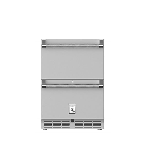 Hestan 24-Inch 5.2 Cu. Ft. Outdoor Rated Double Drawer Refrigerator with Lock - Thumbnail 2