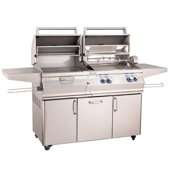 Fire Magic Aurora A830 Analog Combo Gas/Charcoal Freestanding Grill