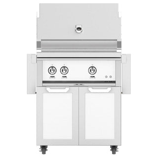 Hestan 36 Inch Grill With Rotisserie On Double Door Cart