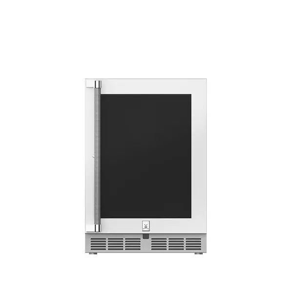 Hestan 24 Inch Outdoor Refrigerator with Solid Glass Door