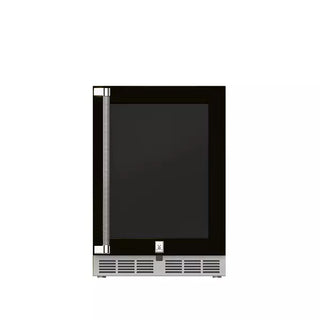 Buy stealth Hestan 24 Inch Outdoor Dual Zone Refrigerator with Glass Door