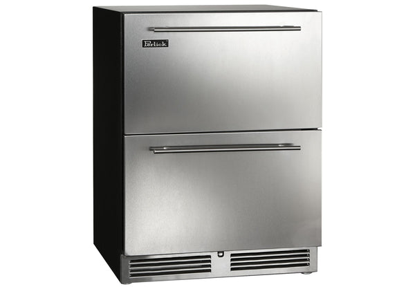Perlick 24 Inch ADA Compliant Indoor Refrigerator Drawers With Lock