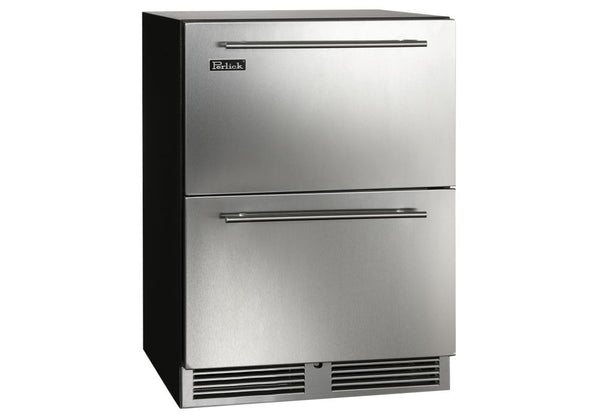 Perlick 24 Inch C-Series Indoor Refrigerator Drawers With Lock